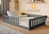 Kinderbett Bodenbett 140x200 cm mit Rausfallschutz & Produktbild-Vorschau 4