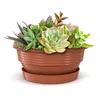Plastard Blumenschale Terrakotta Ø 25 cm mit Untersetzer - Produktbild-Vorschau 2