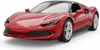 A red Ferrari 296 GTS RC car with a black roof, shown from a front-side angle on a white background. Produktbild-Vorschau