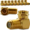 SAT F-Stecker Winkel Stecker 10x Adapter 90° Winkelstecker Produktbild-Vorschau 1