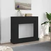 vidaXL Kaminumrandung Schwarz Eichen-Optik 100x30x87,5cm Produktbild-Vorschau 2