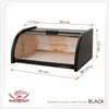 FALKENBERGER Brotkasten aus Holz Schwarz ca. 39x29x18cm Produktbild-Vorschau 3