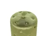 BELIANI Pouf Olivgrün Samtbezug Rund 40 cm Gesteppt mit Produktbild-Vorschau 4