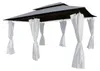 Ersatzdach Pavillon 4x3m wasserdicht Gartenpavillon Beige, Produktbild-Vorschau 2