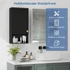 Puluomis Wandschrank Bad Badezimmerschrank, Vielseitiger Produktbild-Vorschau 3