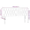 vidaXL LED Kopfteil Schwarz 144x7x78/88 cm Samt -  Kopf- & Produktbild-Vorschau 7