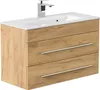 Badmöbel Waschplatz "Portus 800 SlimLine" 80 cm Eiche Gold Produktbild-Vorschau 1