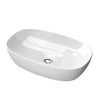 A white ceramic sink on a white background. Produktbild-Vorschau