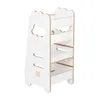 A white wooden learning tower for children, shown against a white background. Náhled obrázku produktu