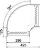 OBO Bogen 90°, für Kabelrinne, horizontal, 60 x 300, Stahl Produktbild-Vorschau 2