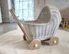 Puppenwagen aus Korbgeflecht - weiß Produktbild-Vorschau 3