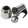 A disassembled stainless steel moka pot is shown against a white background. Náhled obrázku produktu