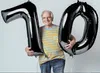 Folienballon Schwarz 100cm Zahl 6 Produktbild-Vorschau 6