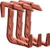A set of four terracotta-colored plastic flower box holders, presented against a white background. Náhľad obrázku produktu
