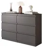Comodà grigio antracite con 6 cassetti – Credenza moderna Anteprima dell’immagine prodotto 1
