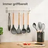 Set di 8 utensili da cucina in legno - Silicone resistente Anteprima dell’immagine prodotto 7
