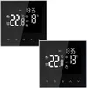 Two digital thermostats are shown side-by-side against a white background. Podgląd zdjęcia produktu