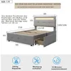 Fortuna Lai Polsterbett Einzelbett mit 2 Schublade und LED, Produktbild-Vorschau 4