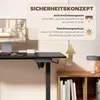 Vinsetto Höhenverstellbarer Schreibtisch 140 x 70cm Produktbild-Vorschau 6