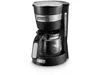 A black DeLonghi coffee maker with a glass carafe is shown against a white background. Náhľad obrázku produktu