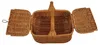 Picknickkorb aus Weide mit Deckel Braun 43x30x38 cm Produktbild-Vorschau 3