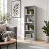 SELO Bibliothèque moderne 50 x 31 x 148 cm – Gris cendré – Voir les images du produit 2