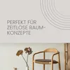 Bestlivings Stuhlkissen braun ⌀ 38 cm Kunstleder mit Produktbild-Vorschau 7