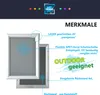 Klapprahmen DIN A4 aus Aluminium 2er Set – silber eloxiert, Produktbild-Vorschau 3