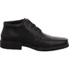 A black leather boot is shown against a white background. Podgląd zdjęcia produktu