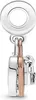 Doppelter Herzschloss Charm von PANDORA aus 925er Silber, Produktbild-Vorschau 4