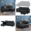 Sofa L Form Vitalispa Campina Anthrazit 226 x 163 cm mit Produktbild-Vorschau 8