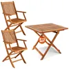 CASARIA® Balkonmöbel Set 2 Personen Wetterfest Holz Produktbild-Vorschau 1