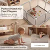 Comomy Baby Spielmatte 127x127cm Einfarbig Leder Produktbild-Vorschau 4
