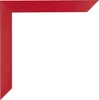 A red picture frame corner on a white background. Produktbild-Vorschau