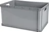 A grey plastic storage box on a white background. Produktbild-Vorschau