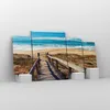 Bild auf Leinwand - Leinwandbild - 4 Teile - Meer Strand Produktbild-Vorschau 4