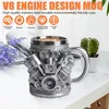 V8 Motoren Edelstahlbecher, für Zuhause, Büro, Reisen, Produktbild-Vorschau 6