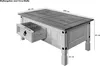 SAM® Couchtisch 100 x 60 cm mit Schublade Pinienholz weiß Produktbild-Vorschau 7