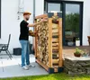 Westmann Étagère en bois de mélèze pour bois de cheminée Voir les images du produit 5