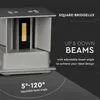 Graue LED-Wandleuchten - Quadratisch - Bridgelux - IP65 - Produktbild-Vorschau 14