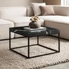 WOHNLING Couchtisch 60x60x38 cm Schwarz Sofatisch in Produktbild-Vorschau 1