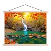 MuchoWow® Textilposter Steine - Baum - Wasserfall - Herbst Produktbild-Vorschau 1