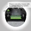 Diagram showing the 4-stage cleaning system of a robot vacuum cleaner. Voir les images du produit