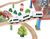 Treno in legno - treno alimentato a batteria Anteprima dell’immagine prodotto 3
