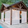 2er Set Outdoor Halbtransparent Vorhänge Wasserdicht Produktbild-Vorschau 2