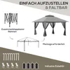 Outsunny Faltpavillon 4 x 4 m, Gartenpavillon mit 4 Produktbild-Vorschau 5