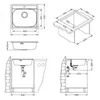 Nerezový drez ALVEUS More 10 Natur 560x500x0,6 mm 1106813 Náhľad obrázku produktu 3