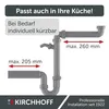 KIRCHHOFF ECO SAVE Raumspar Siphon Küchenspüle, Abfluss für Produktbild-Vorschau 12