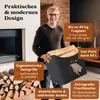BLACK OAK Kaminholzkorb Montana Wohnzimmer XL 60L Filzkorb Produktbild-Vorschau 3