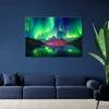 Leinwandbild Grüne Himmel-Landschaft 90x60 Feeby Violett Produktbild-Vorschau 2